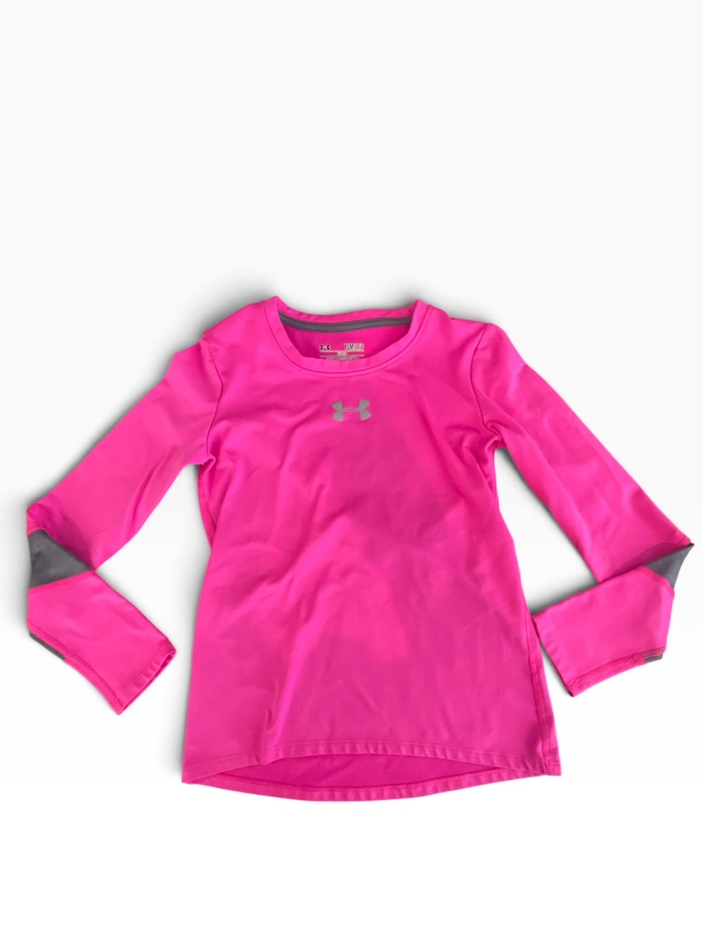 Under Armour Cold Gear Girls' Pink Long Sleeve Performance Top Small
